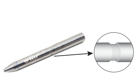 Waterjet nozzles with groove in middle